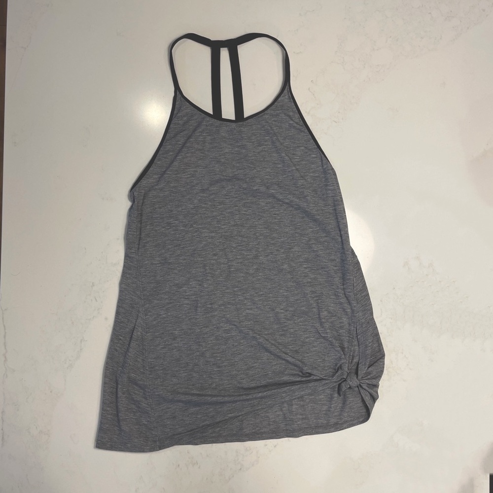 Athleta tank with black trim XS